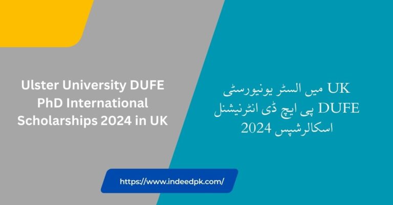 Ulster University DUFE PhD International Scholarships 2024 in UK