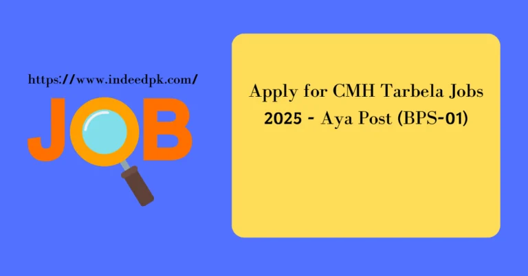 Apply for CMH Tarbela Jobs 2025 - Aya Post (BPS-01)