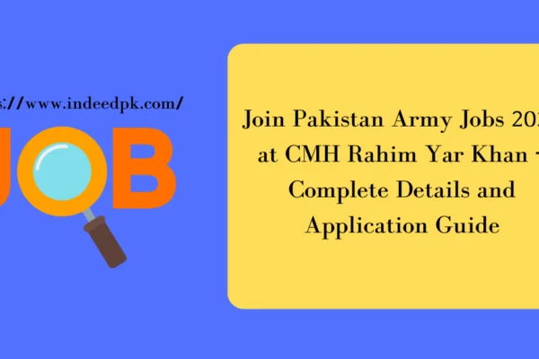 Pakistan Army Jobs 2024 at CMH