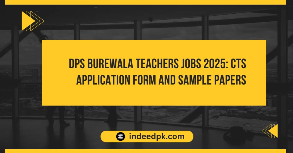 DPS Burewala Teachers Jobs 2025